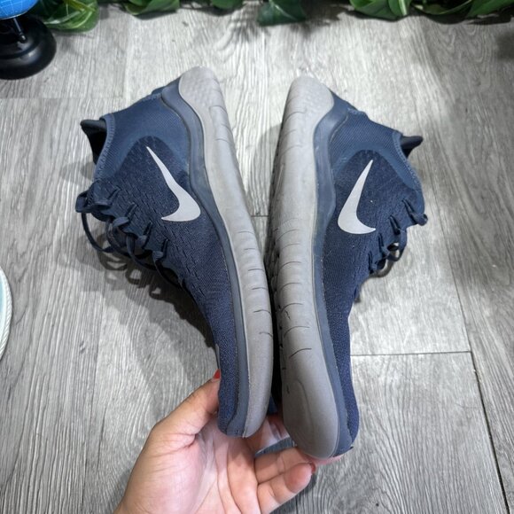 Men\'s Nike Free Run 2018 Thunder Blue Gunsmoke Running 942836-401 Size 13 main image 2